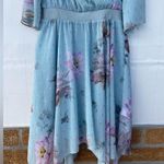 Ted Baker London Dannyel hankerchief mint fairycore dress Sz 3/12 Blue Photo 6