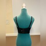 Bebe Black Beaded Lace Bustier Crop Top - Size L Whimsigoth Witchy Vampy Y2K Photo 4