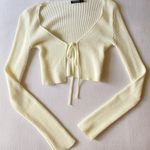 Nasty Gal white tie cardigan  Photo 0