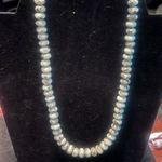 Karis Green Kiwi Jasper Beaded Necklace 18 Inches 308 TCW Gray Photo 0