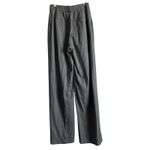 Babaton  Cascade Pants Womens Size 8 Pleated Gray Herringbone High Rise Wide Leg Photo 1