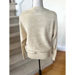 Vintage 90s Pioneer Wear Cream Metallic Gold Horse Applique Crewneck Sweater Size M Photo 1