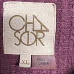 Chaser ⭐️  Pink Waffle Knit Loose Relaxed Fit Thermal Raw Hem Top XLarge EUC Photo 1