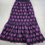 Free People  Leanna Dress Womens M Black‎ Purple Bandeau Summer Boho Empire Photo 13