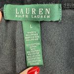 Ralph Lauren Vtg  LRL Sz L Velour Wide Legs Pants Black Pull On Velvet Stretch Photo 3