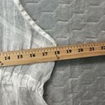 Eileen Fisher NWT Eileen Fisher Women White Linen Gauze Tunic Tank Top XL Tie Waist Boho Photo 4