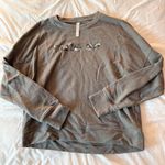 Fabletics Grey Cute AF Crewneck Lightweight Sweatshirt Size Small Photo 0