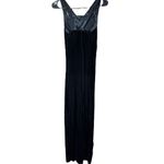 Rampage Vintage  Black Velvet Maxi Dress Size 7‎ Photo 4