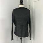 We The Free Free People  XS Gray Cowl Boat Neck Long Sleeve Sweater Photo 2