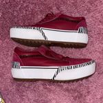 Vans  Old Skool Magenta Zebra Print Stacked Platform Sneakers Photo 4