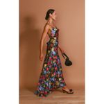 Show Me Your Mumu  Hailey Slip Dress in Charm Peony Black Luxe Satin XS NWT Photo 11