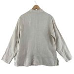 Talbots  Button Front Shirt Womens‎ 16 Tan Irish Linen Grandma Coastal Vintage Photo 1