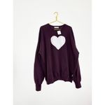 Free People NWT The Laundry Room Heartbrite Jumper Sweater Size XL Rhinestone Photo 3