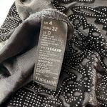 Topshop Burn Out Velvet Black Leggings Sheer Paisley Pattern Size 0 Photo 5