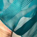 Another Thyme‎ Vintage Green Striped Cape 100% Polyester Size 18W Photo 9