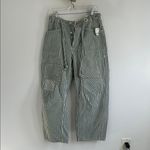We The Free  Moxie Railroad Low Slung Pull On Barrel Jeans Green Photo 3