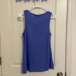 Elle NWOT |  women’s dot‎ stitch ruffle sleeveless blouse — XS Photo 4