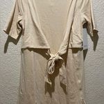 Lululemon NWT Cotton Wrap Front T-Shirt Dress Prosecco Size 4 Photo 6