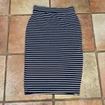 Marine layer , Iris midi skirt elastic waist, pull on striped skirt Photo 5