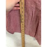 Poetry  Women's Red Linen Button Up Short Sleeve Shirt Size US 18 Normcore Lagen Photo 3