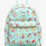 Lounge Fly  Disney Princess Teal / Mint‎ Chibi Mini Backpack - New Photo 0