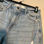 Hollister Curvy High Rise Blue Ripped Mom Jeans Distressed Vintage Stretch SZ 26 Photo 8
