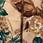 Vintage Teddi Floral Printed Jacket Coat 1990s Large Brown Photo 4