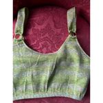 Aerie Stylish Green Ribbed Crop Top with Adjustable Straps Size undefined Photo 4