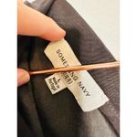 Something Navy  One Shoulder Black Pleated Long Sleeve Midi Dress Size Large Photo 12