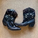 Vaneli Black and Brown Leather and Suede Western Boots Size 8 Cowgirl Boots Photo 1