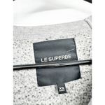 Le Superbe Keep Smiling Face Mask Sweatshirt in Gray Gold Size XS Photo 2