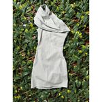 ZARA  Off the Shoulder Scrunched Mini Cocktail Dress Size Medium Photo 4