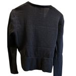 St. John Women's navy blue Wrap Sweater Top Size M Long Sleeve Casual Photo 10