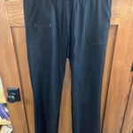 Heart soul Scrubs Pants Medium Tall Black Pockets Drawstring Photo 0