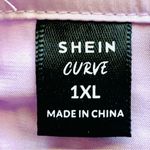 SheIn Curve Purple & Blue Butterfly Print Sequin Long Sleeve Tulle Maxi Dress. Photo 11