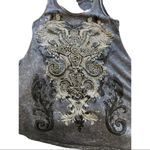 Vocal  Gray Flowy Tank Top Size Small EUC #7915 Photo 1