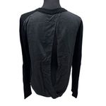 Lululemon Womens Still At Ease Pullover‎ Sweater Black Cashmere Blend Size 8 Photo 2