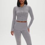 frankie's bikinis NWOT Aimee Zip Up Hoodie In Rain Cloud Photo 1