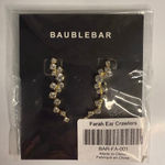 BaubleBar New Gold Tone Clear Rhinestones Farah Ear Crawlers Earrings Photo 2