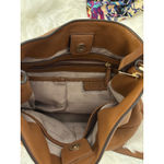 Michael Kors Kip Large Leather Bucket Bag Brown Excellent Condition Photo 3