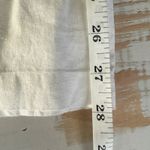 Bella Dahl  White Linen Pleated Cargo Pants Size Medium Minimalist Casual Photo 9