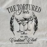 Gildan Cocktail Club Tortured Poets Department TTPD Gray Women's Large T-Shirt Photo 1