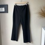 Meimeij Flared Split Hem Black Pull On Seamed Trouser‎ Pants Size 46 Size L Photo 1