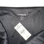 EXPRESS NWT  Black V-Neck Satin Sleeveless Slip Maxi Dress with Slit MEDIUM Photo 3