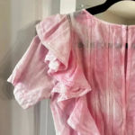 Love Shack Fancy 281  Natasha Short Sleeve Eyelet Mini Dress Size XS Color Pink Photo 9