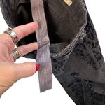 ZARA Whimsygoth Dark Romantic Woman Black Jeans Velvet Damask Pattern Slim 6 Y2K Photo 7