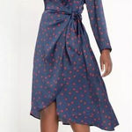 Eloquii NEW  Tulip Hem Wrap Dress‎ in Mandalay Dot, 20 Photo 0