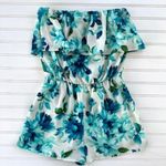 Windsor Tropical floral shorts romper Size Small Photo 4