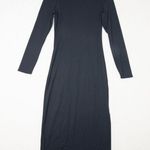 White House | Black Market New! FORME Rib Long Sleeve Cutout Dress black ,size L Photo 3