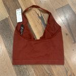 Urban Outfitters NWT Out From Under Wine Zipper Front Crop Top Size Large Photo 3